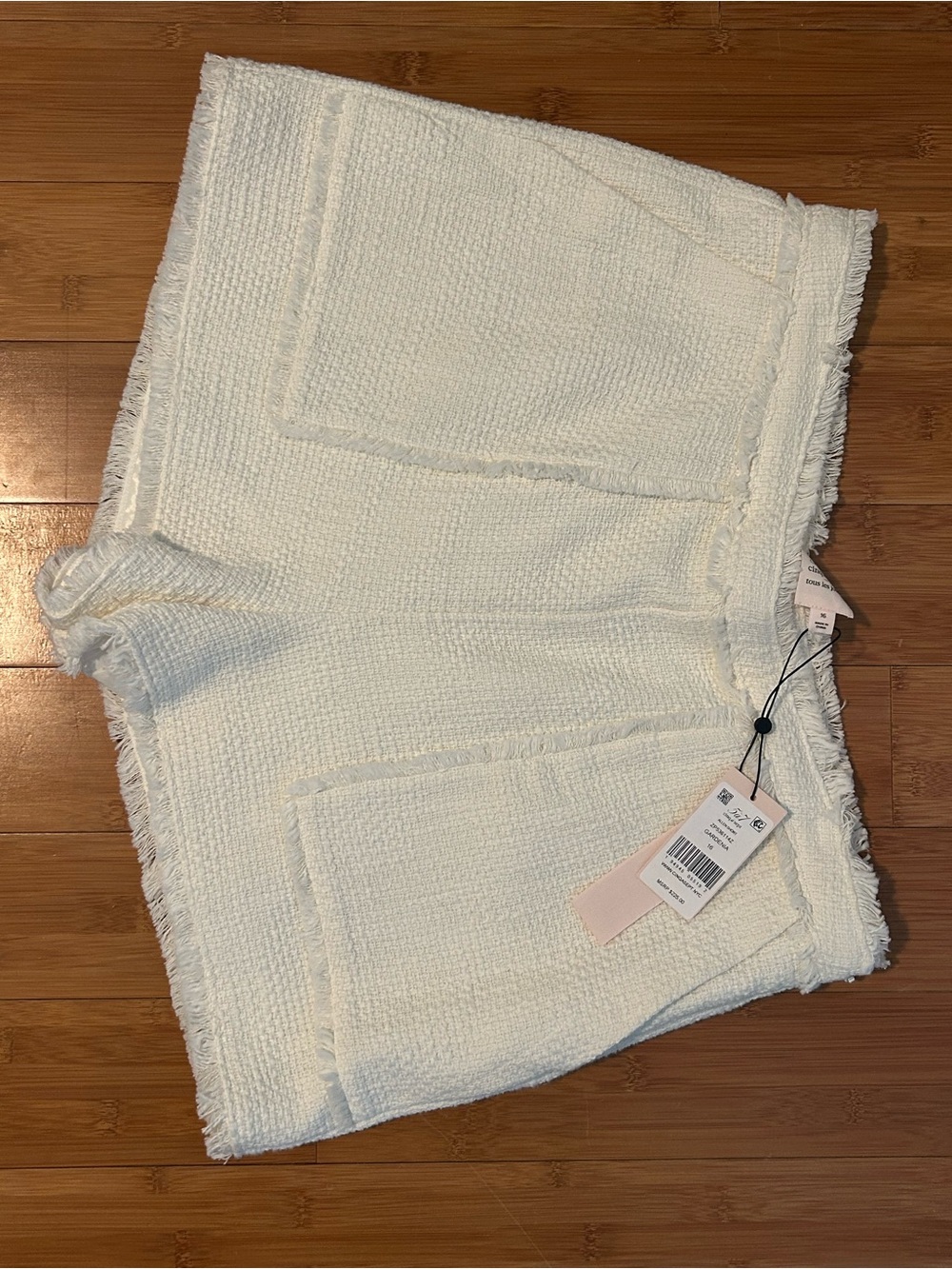 NWT cinq a sept off-white Tweed Shorts